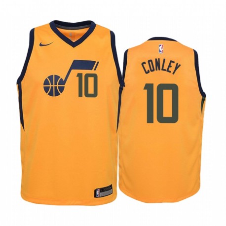 Mike Conley Utah Jazz Declaración Juventud Camisetas - Oro