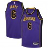 LeBron James Los Angeles Lakers Jordan Brand Youth 2022/23 Swingman Camiseta Purple - Statement Edición