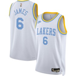LeBron James Los Angeles Lakers Nike 2022/23 Swingman Camiseta Blanco - Edición Clásica