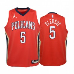 Eric Bledsoe New Orleans Pelicans Juvenil rojo Declaración Camisetas 2020 Comercio