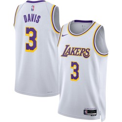 Anthony Davis Los Angeles Lakers Nike Unisex 2022/23 Swingman Camiseta - Blanco - Edición Association