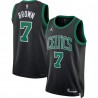 Jaylen Brown Boston Celtics Jordan Brand Unisex Swingman Camiseta - Statement Edición - Negro