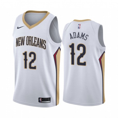 Steven Adams New Orleans Pelicans 2020-21 Blanco Association Camisetas 2020 Trade