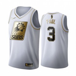 Chris Paul Phoenix Suns 2020-21 Blanco Golden Edition Camisetas 2020 Comercio