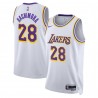Los Angeles Lakers Nike Association Edición Swingman Camiseta - Blanco - Rui Hachimura - Unisex