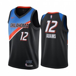 Steven Adams Oklahoma City Thunder 2020-21 Negro City Edition Camisetas Jugador