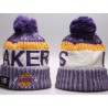 Los Angeles Lakers New Times equipo de tejido deportivo de Las rayas púrpuras - para hombres y mujeres