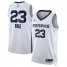 Camiseta Swingman Nike de la Asociación Memphis Grizzlies - Blanca - Derrick Rose - Unisex