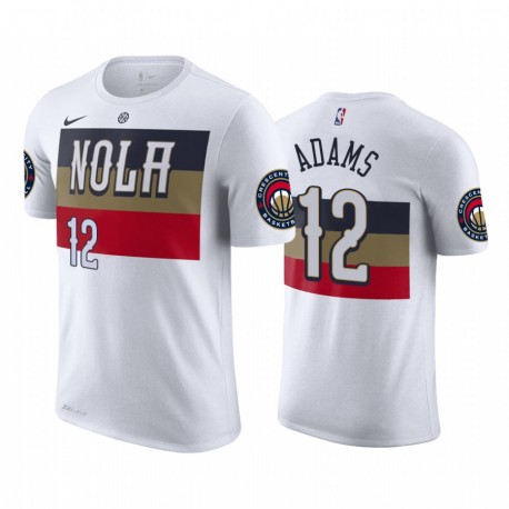 Steven Adams New Orleans Pelicans ganó Blanco 2020 Trade T-Shirt