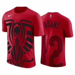 Steven Adams New Orleans Pelicans Logo de gran tamaño Rojo 2020 Trade Camiseta