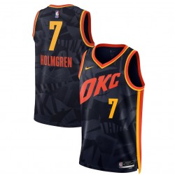 Chet Holmgren Camiseta Swingman Nike Unisex NBA Draft First Round Pick Jugador - Azul/Naranja/Marina/Orange