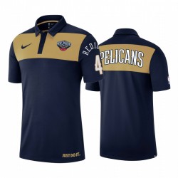 Nueva Orleans Pelicans J.j. Redick & 4 Declaración Navy Polo