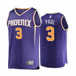 Phoenix Suns # 3 Chris Paul Camisetas 2020-21 icono de réplica Purple 2020 Trade