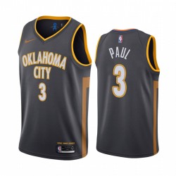 Oklahoma City Thunder Chris Paul Negro City New Uniform Camisetas