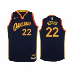 Golden State Warriors Andrew Wiggins 2020-21 Ciudad Navy Juventud Camisetas y 22