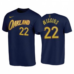 Andrew Wiggins 2020-21 Guerreros y 22 Edición de la ciudad Camiseta de la Marina Oakland