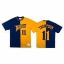 Klay Thompson Golden State Warriors # 11 Blue Gold Split camiseta