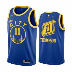 Klay Thompson Golden State Warriors Royal Classic Edition Throwback 2020-21 Camisetas