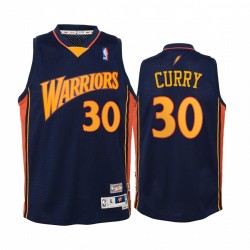 Stephen Curry Golden State Warriors Hardwood Classics Juvenil Camisetas - Marina