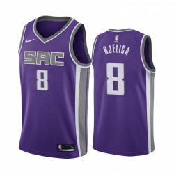 Sacramento Kings Nemanja Bjelica # 8 Purple 2020-21 icono Camisetas