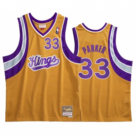 Jabari Parker y 33 Sacramento Kings Gold Hardwood Classics Camisetas