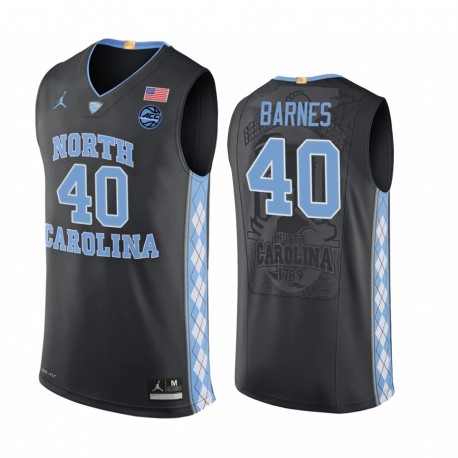 Carolina del Norte Tar Heels Harrison Barnes Negro Auténtico Baloncesto Camisetas Sacramento Reyes