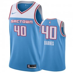 Reyes masculino Harrison Barnes # 40 City Blue Nike Sking Camisetas