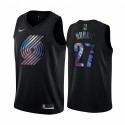 Portland Trail Blazers Jusuf Nurkic # 27 Camisetas Collection Iridcente HWC Negro 2021 Limited