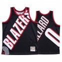 Damian Lillard Portland Trail Blazers Classic Negro Big Face Hombres Camisetas