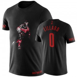 Damian Lillard Portland Trail Blazers Negro NBA Playoffs 50 puntos # Buzzer-Beating 3-Pointer T-Shirt