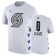 Men's Portland Trail Blazers Damian Lillard Blanco 2019 All-Star Name & Number Camiseta
