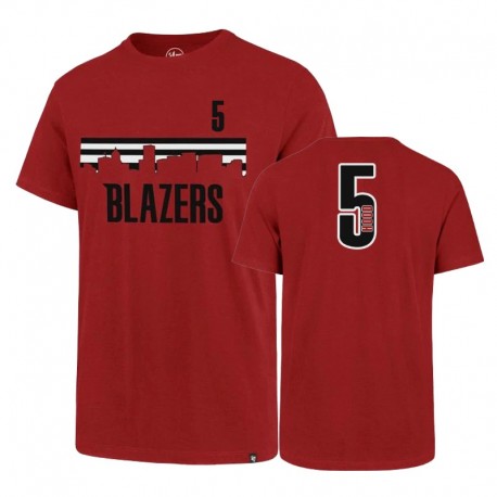 Portland Trail Blazers Rodney Hood Camiseta de moda roja