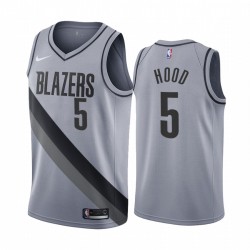 2020-21 Portland Trail Blazers Rodney Hood Ganed Edition Grey & 5 Camisetas