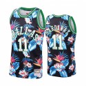 Dallas Mavericks Tim Hadaway Jr. # 11 Floral Fashion Camisetas Hombres