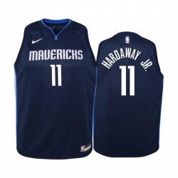 Tim Hardoway Jr. Dallas Mavericks Declaración Juvenil Camisetas - Marina