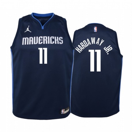 Tim Hardoway Jr. Dallas Mavericks Declaración de la Marina Juvenil Camisetas Jumpman