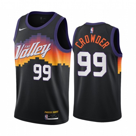 Jae Crowder Phoenix Suns 2020-21 Ciudad negra Camisetas 2020