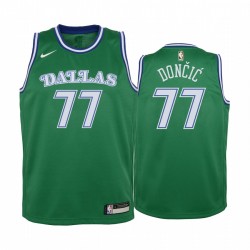 Luka Doncic Dallas Mavericks 2020-21 Classic Edition Juvenil Camisetas - Verde