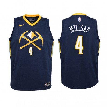 Nuggets Juvenil Paul MillSap & 4 City Edition Navy Camisetas