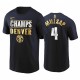 Denver Nuggets & 4 Paul MillSap 2020 Northwest Division Champs Navy T-shirt Edición limitada
