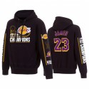 LeBron James Los Angeles Lakers 17x Nba Finals Champions Pullover Hoodie Negro