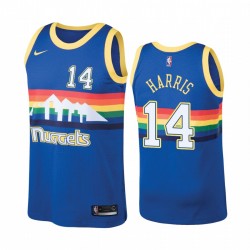 Denver Nuggets y 14 Gary Harris Hardwood Classics Blue Camisetas