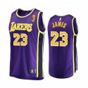 Los Ángeles Lakers LeBron James 2020 Nba Finals Champions Camisetas Purple Replica Declaración