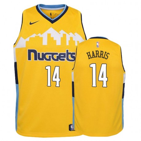 Nuggets Juvenil Gary Harris & 14 Declaración Amarilla Camisetas