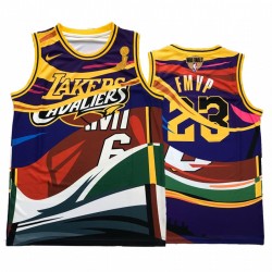 La Lakers X Cavaliers X HEAT LEBRON JAMES 4X FMVP y 23 CAMISETAS coloridas