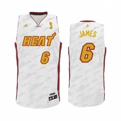 Miami Heat Lebron James & 6 Blanco Finals Championship Trofy Camisetas