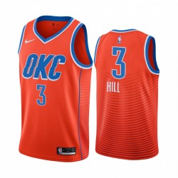 George Hill Oklahoma City Thunder 2020-21 Naranja Ganado Camisetas 2020 Comercio