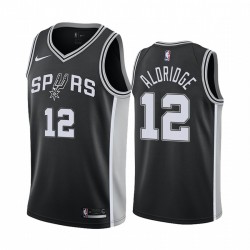 Lamarcus Aldridge San Antonio Spurs & 12 icon Men's Camisetas - Negro