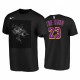 Los Ángeles Lakers Lebron James King's Crown and Cigar T-shirt negro