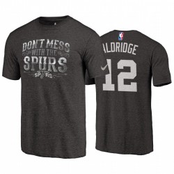 Spurs Lamarcus Aldridge # 12 Negro Hometown Collection Step Back T-Shirt